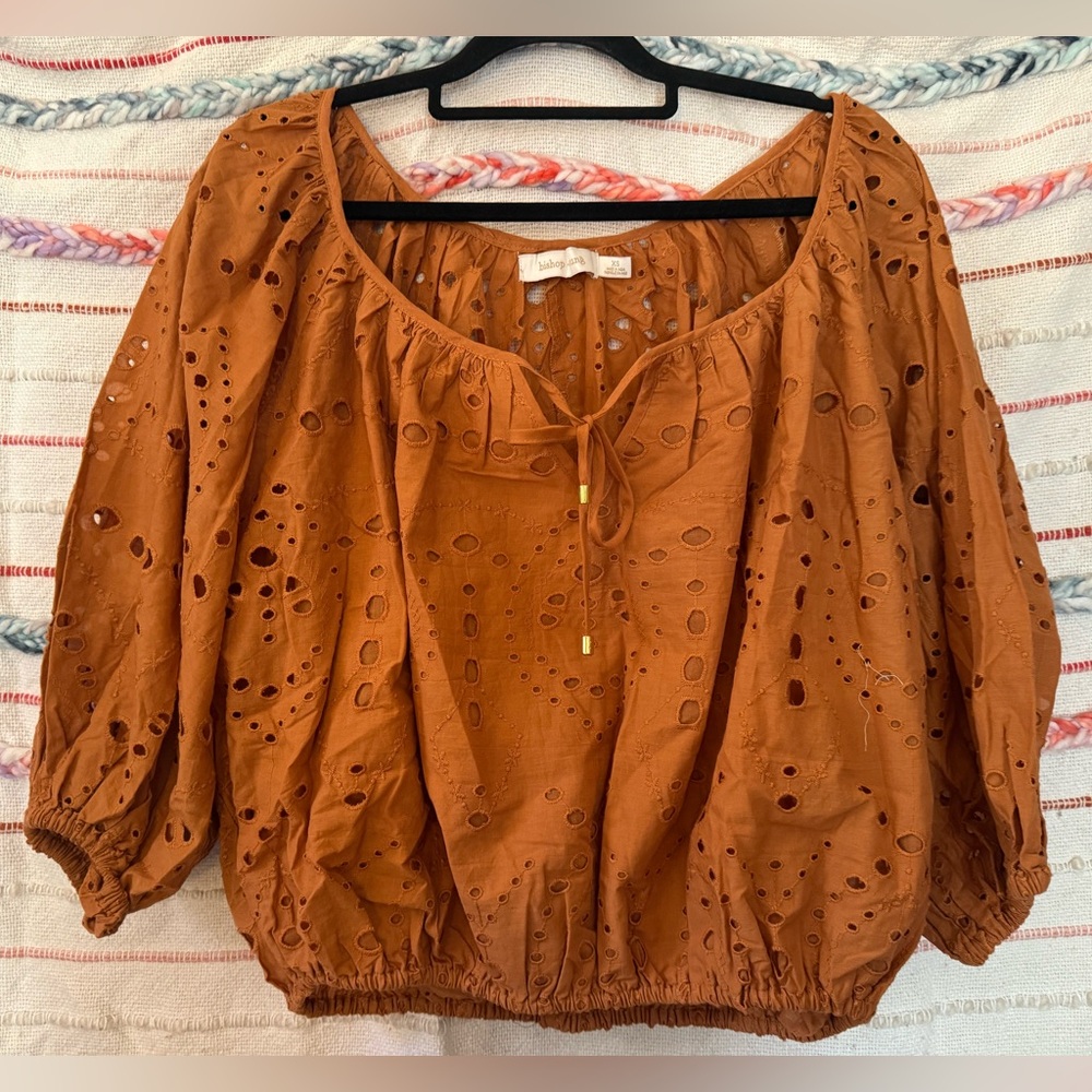 bishop‎ + young Terracotta Ashton Romance Blouse - XS - NWT